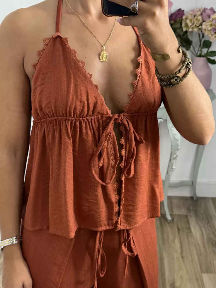 Conjunto Erika teja