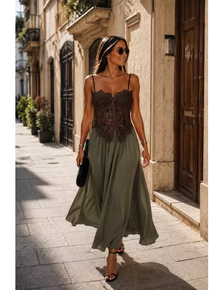 Falda Mikonos verde