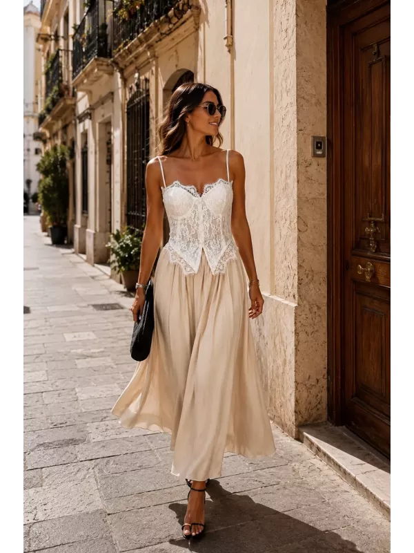 Falda Mikonos beige