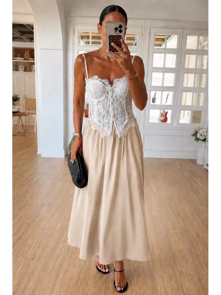 Falda Mikonos beige