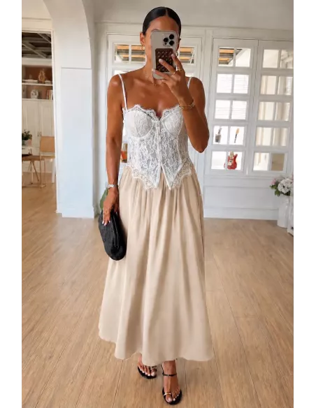Falda Mikonos beige