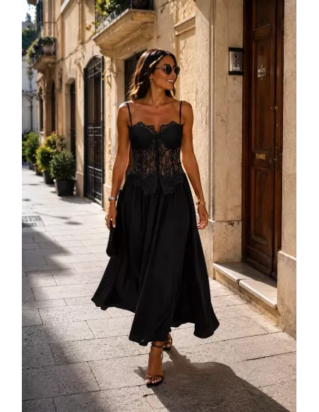 Falda Mikonos negra