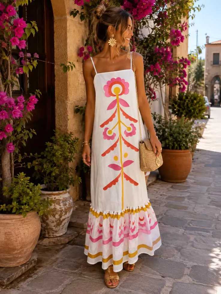 Vestido Marianela bordado