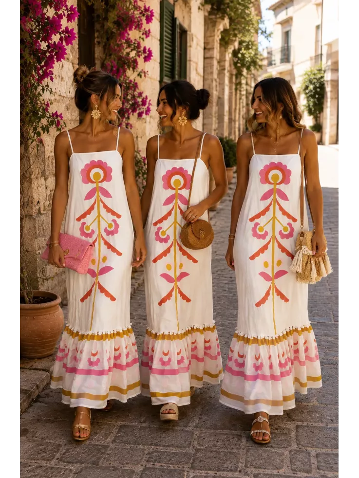 Vestido Marianela bordado