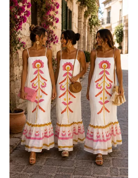 Vestido Marianela bordado