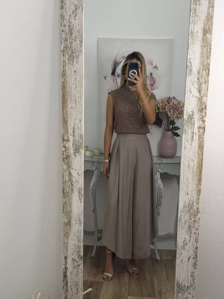 Blusa Kioto taupe