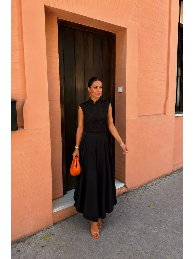 Blusa Kioto negra