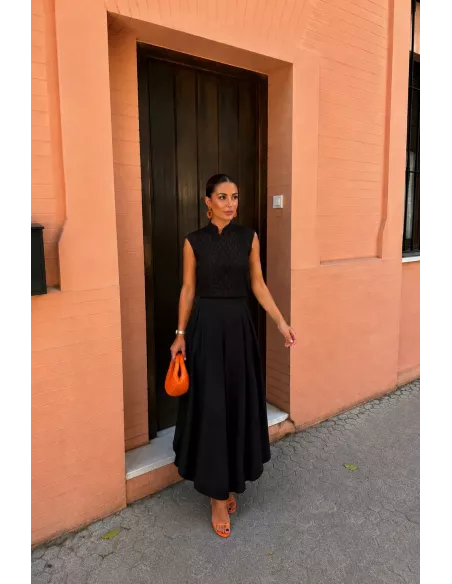 Blusa Kioto negra