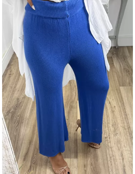Pantalón punto azul klein