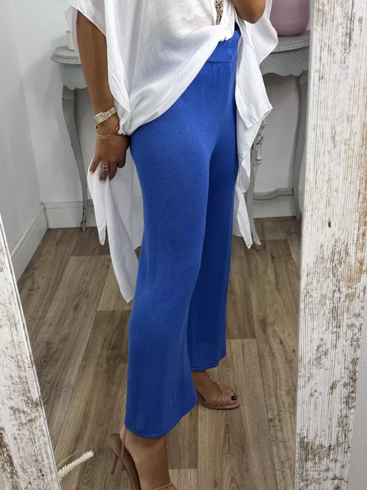 Pantalón punto azul klein
