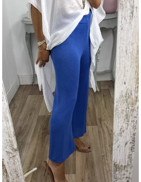 Pantalón punto azul klein