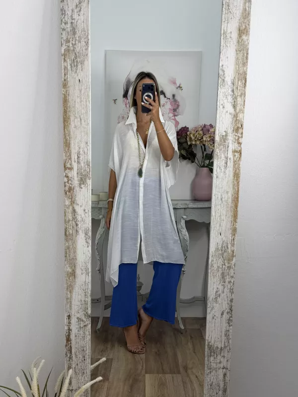 Pantalón punto azul klein
