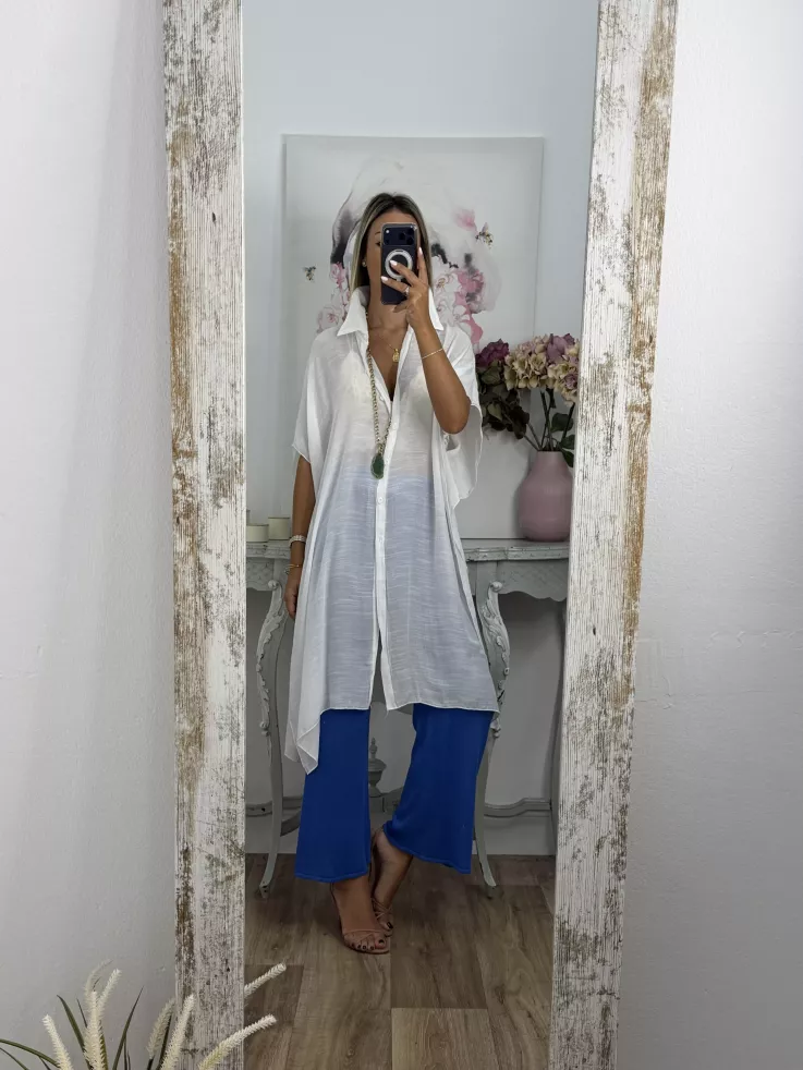 Pantalón punto azul klein