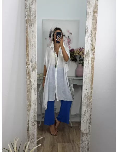 Pantalón punto azul klein