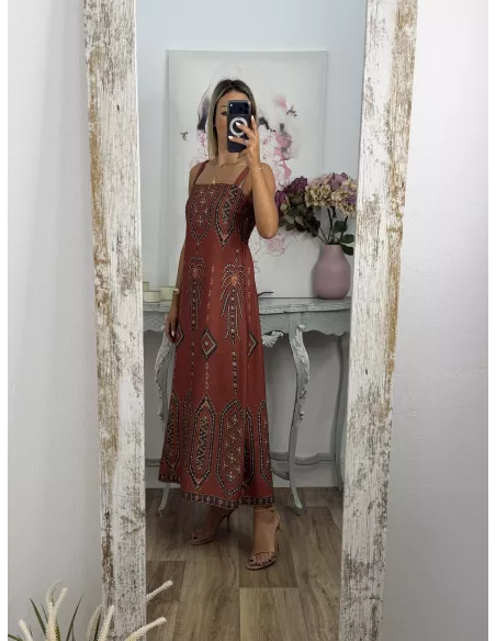 Vestido Túnez teja