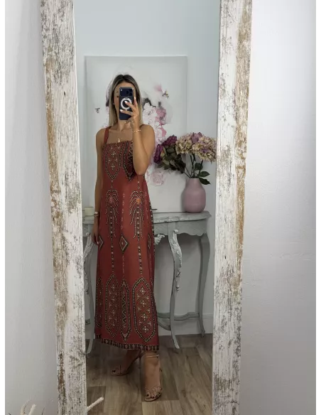 Vestido Túnez teja