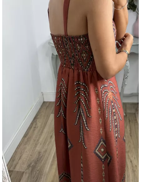 Vestido Túnez teja