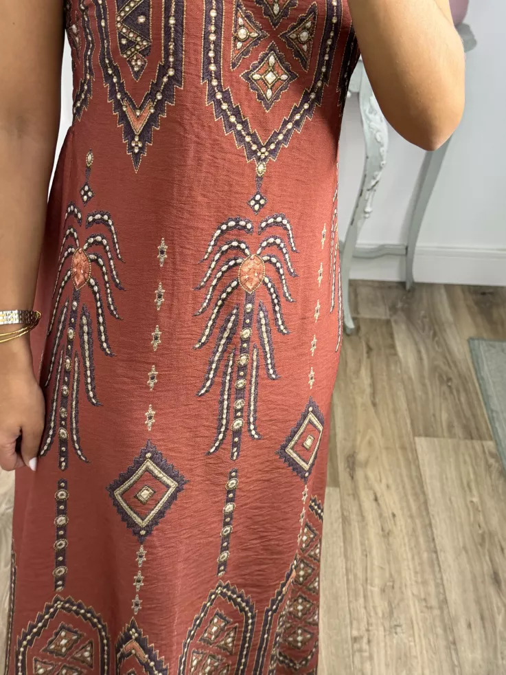 Vestido Túnez teja