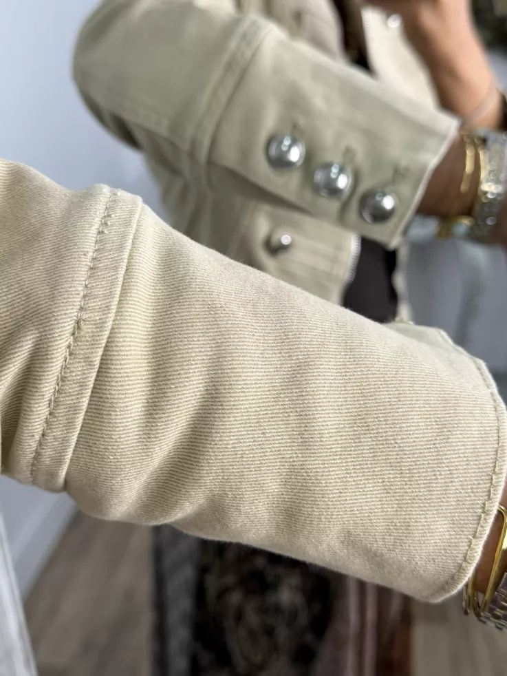 Chaqueta Napoleón vaquera camel