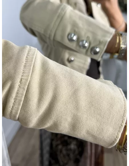 Chaqueta Napoleón vaquera camel