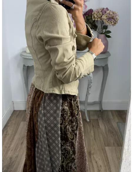 Chaqueta Napoleón vaquera camel