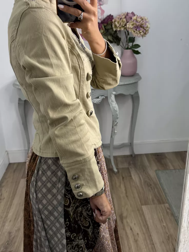 Chaqueta Napoleón vaquera camel
