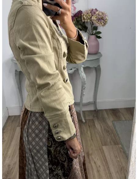 Chaqueta Napoleón vaquera camel