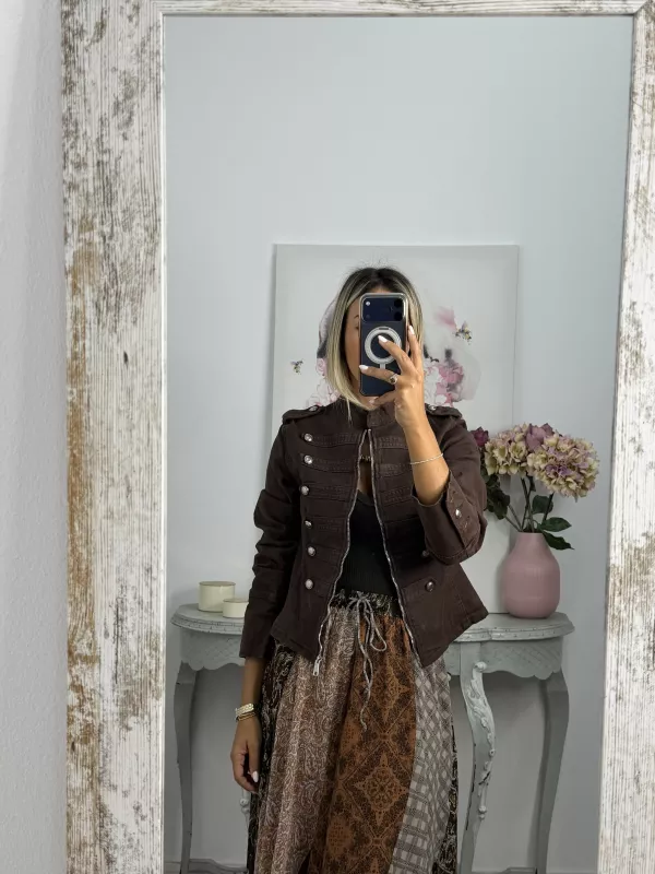 Chaqueta Napoleón vaquera choco