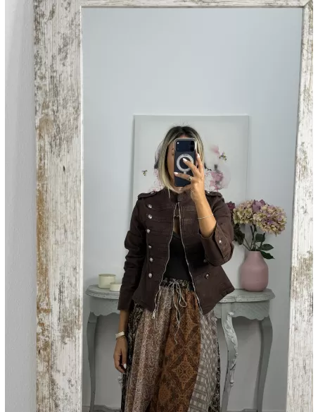 Chaqueta Napoleón vaquera choco