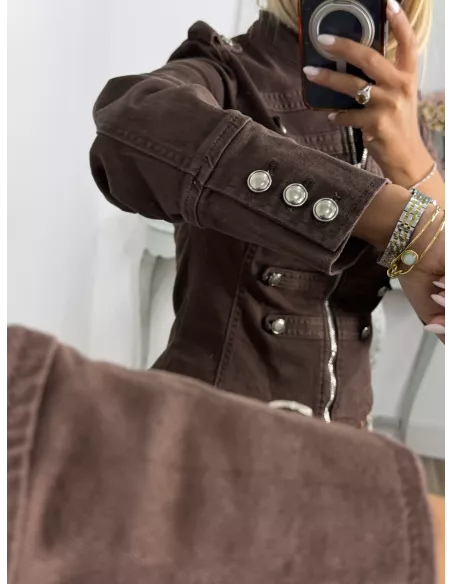 Chaqueta Napoleón vaquera choco