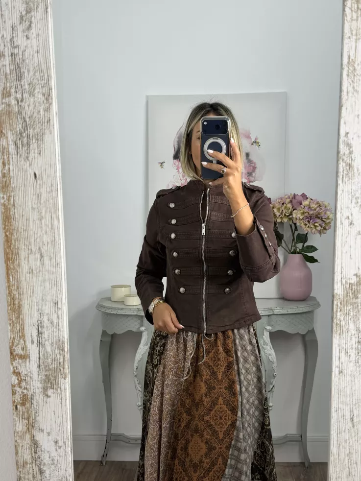 Chaqueta Napoleón vaquera choco