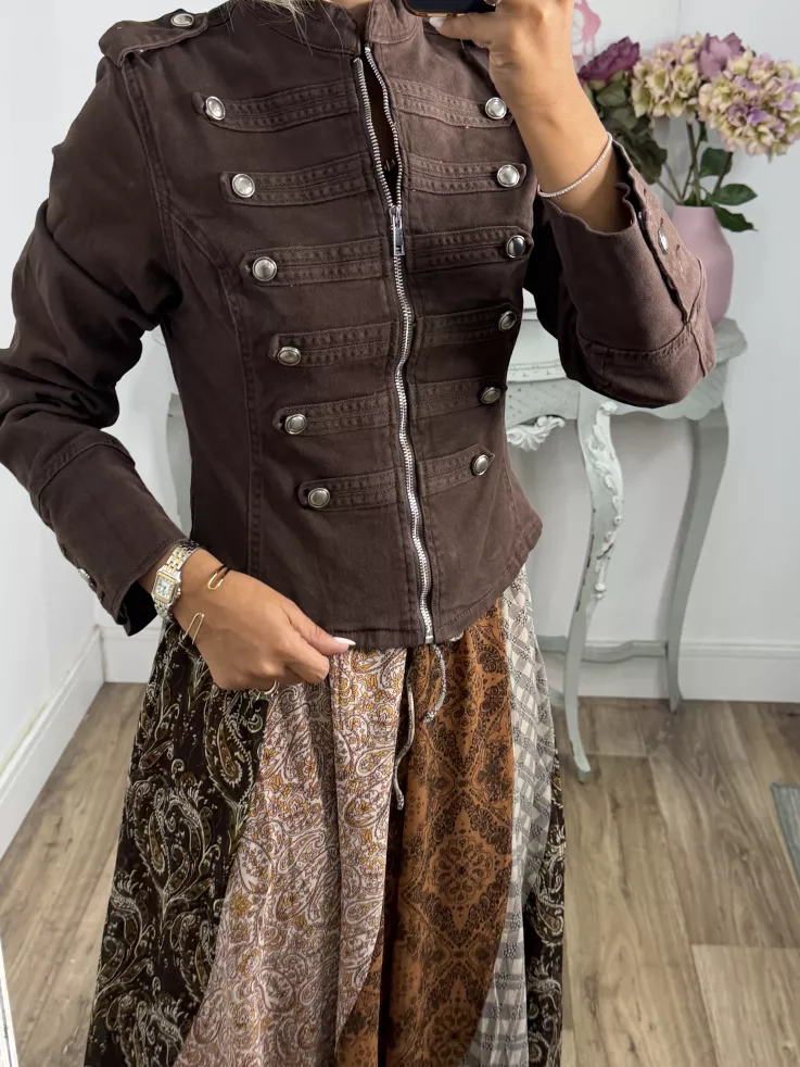 Chaqueta Napoleón vaquera choco
