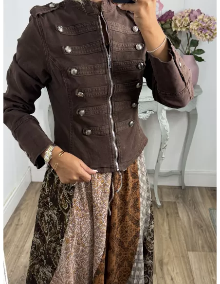 Chaqueta Napoleón vaquera choco