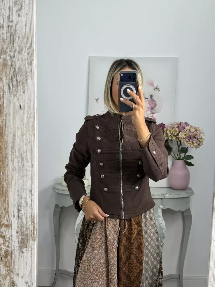 Chaqueta Napoleón vaquera choco