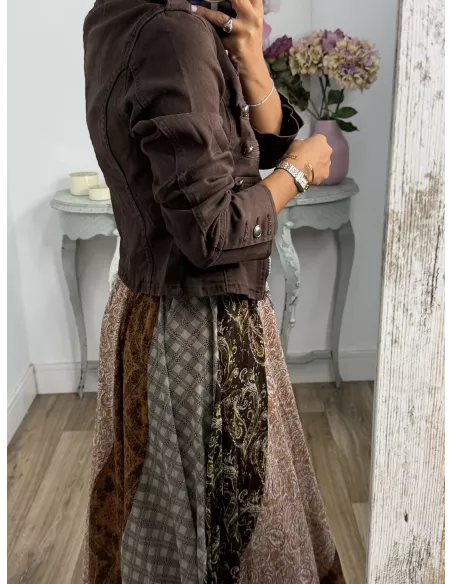 Chaqueta Napoleón vaquera choco