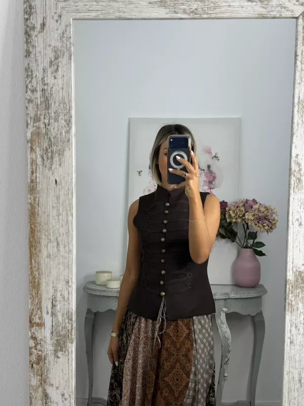 Chaleco corte militar punto choco