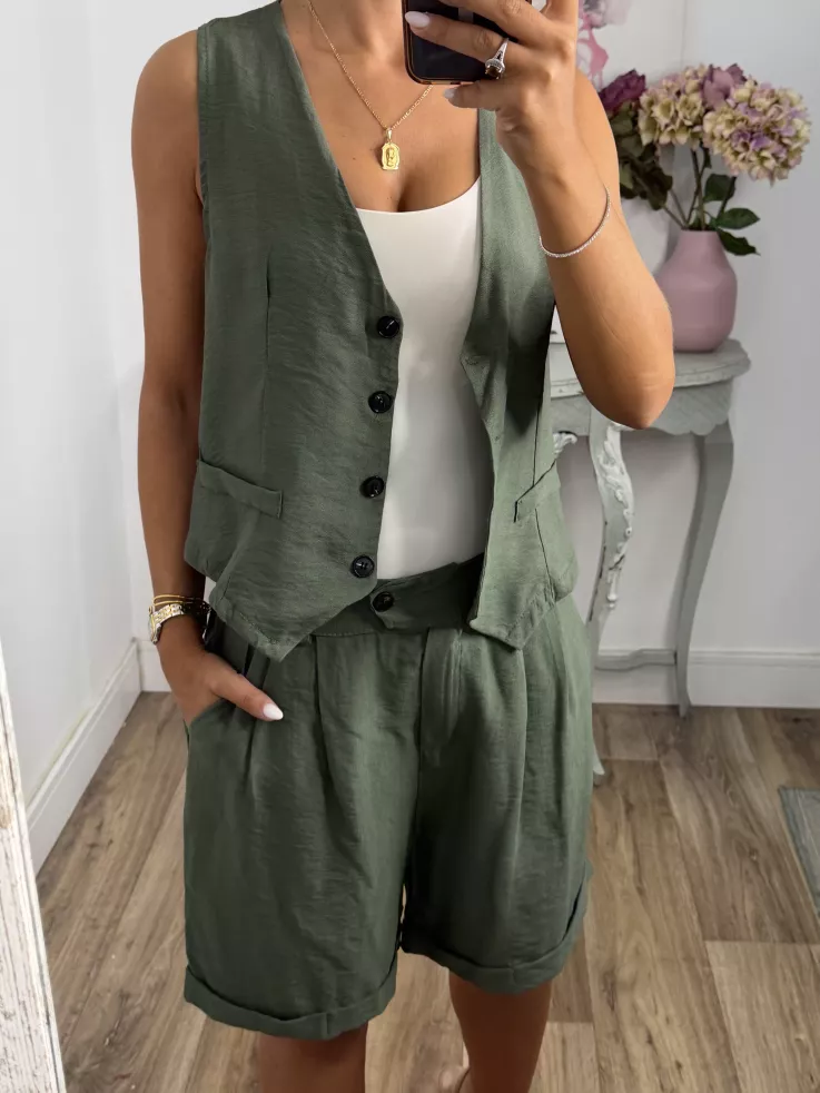 Conjunto Milano verde kaki