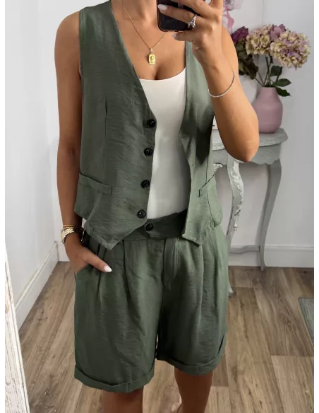 Conjunto Milano verde kaki