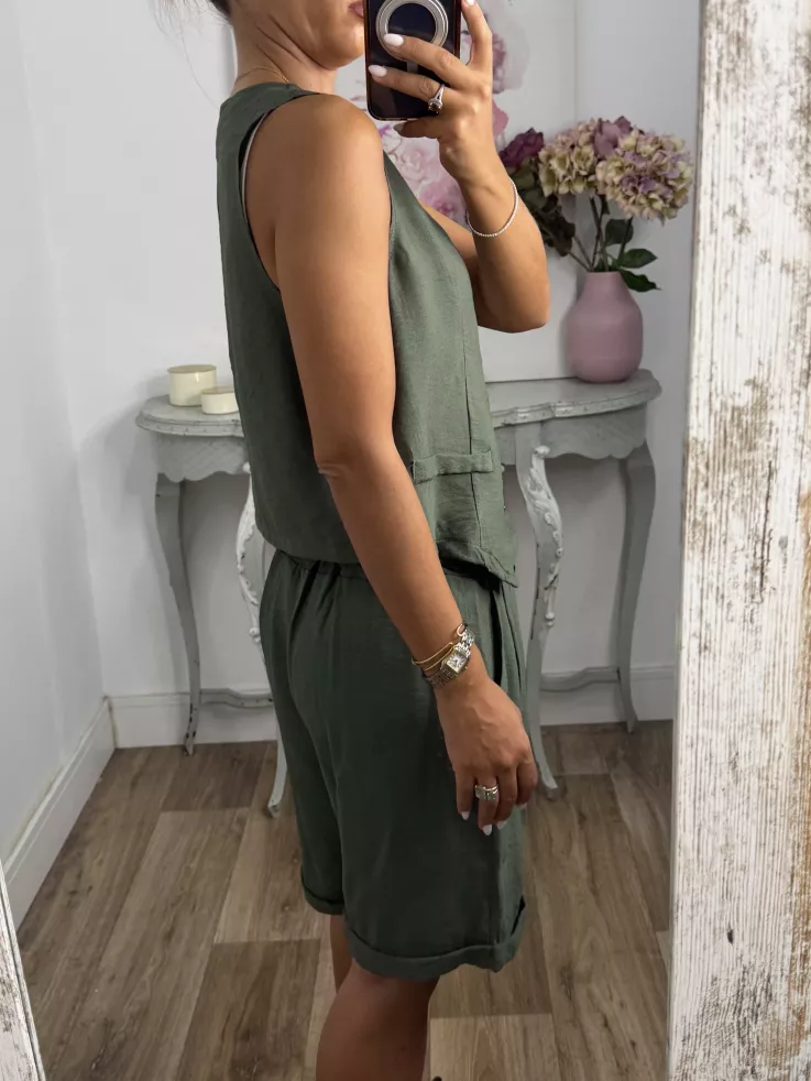 Conjunto Milano verde kaki