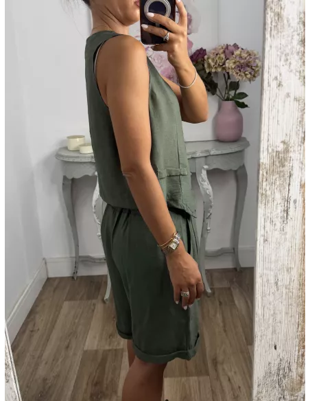 Conjunto Milano verde kaki