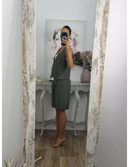 Conjunto Milano verde kaki