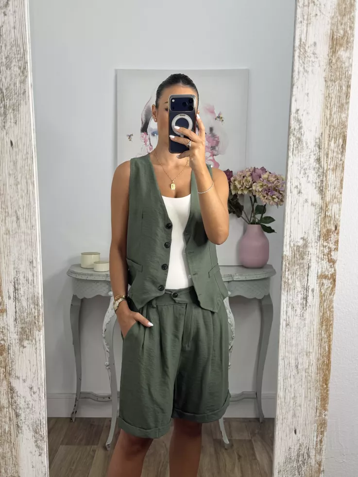 Conjunto Milano verde kaki
