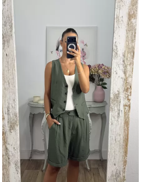 Conjunto Milano verde kaki