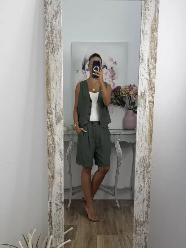Conjunto Milano verde kaki