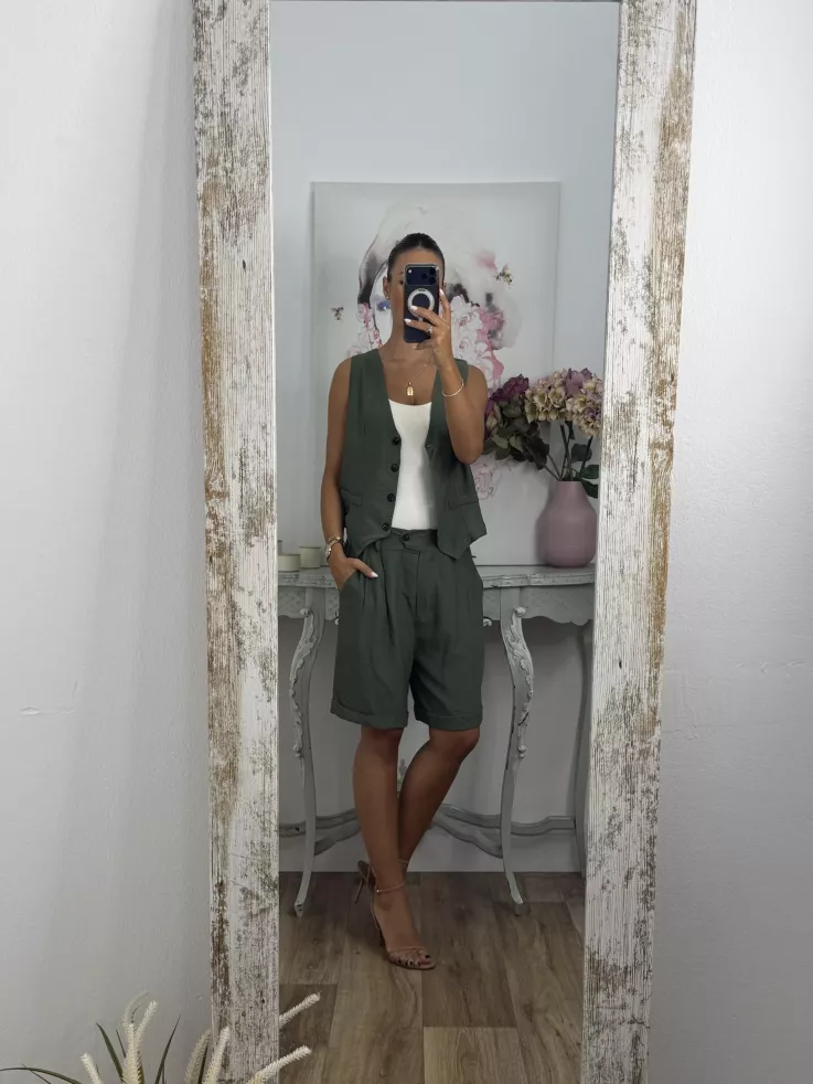 Conjunto Milano verde kaki