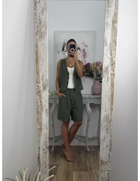 Conjunto Milano verde kaki
