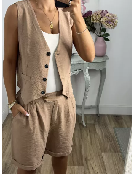 Conjunto Milano camel