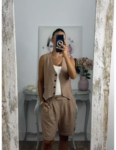 Conjunto Milano camel