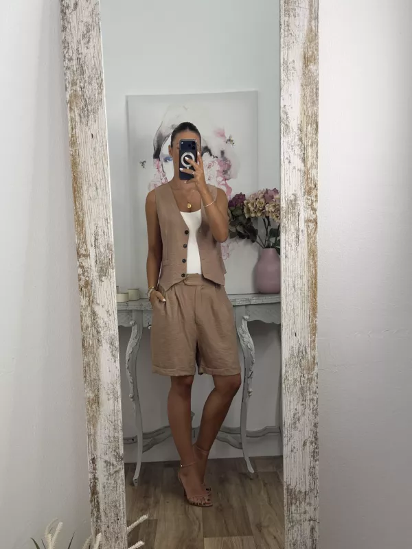 Conjunto Milano camel