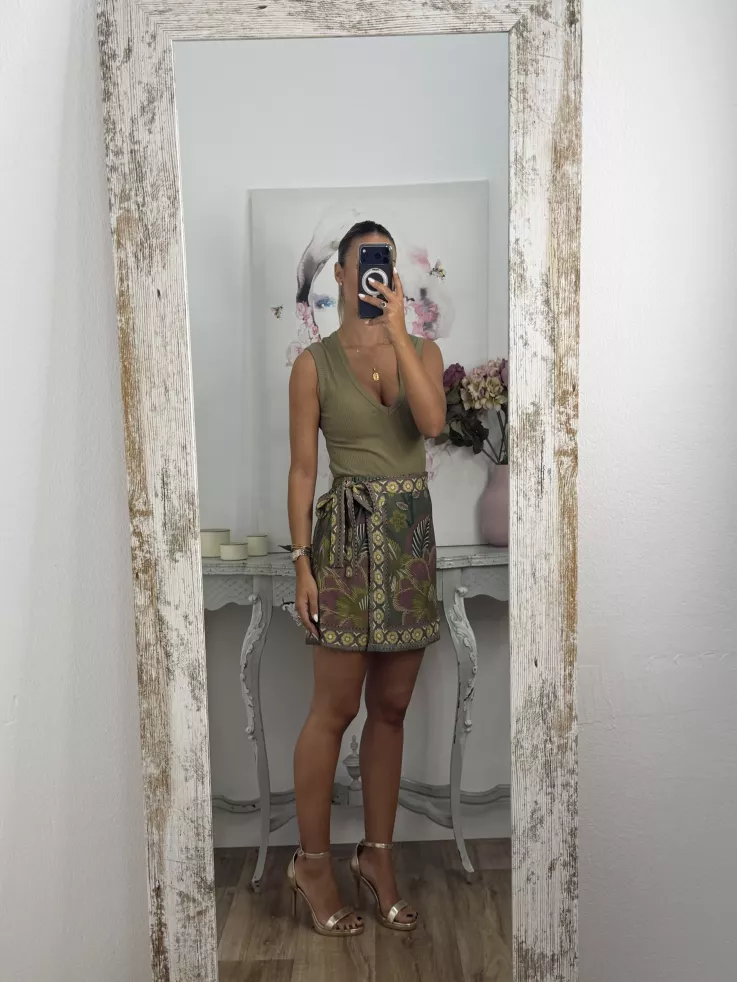Falda pantalón Hawái verde